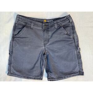 Carhartt Womens Utility Shorts Shadow Gray 8 Orginal Fit Canvas Work Shorts